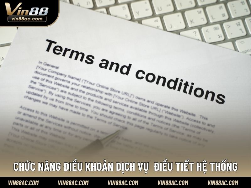 Chức năng điều khoản dịch vụ điều tiết hệ thống